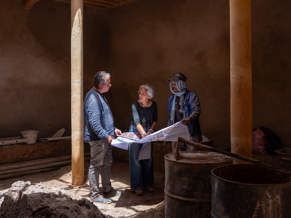 Reconstruction d’une synagogue oasienne (Tiznit, Maroc);LHLMI (Lieux d’histoires, lieux de mémoires interconfessionnels des communautés oasiennes Maroc-Israël-Europe-Amérique du Nord)